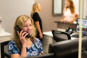 Reception on the phone