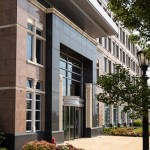main entrance to the building